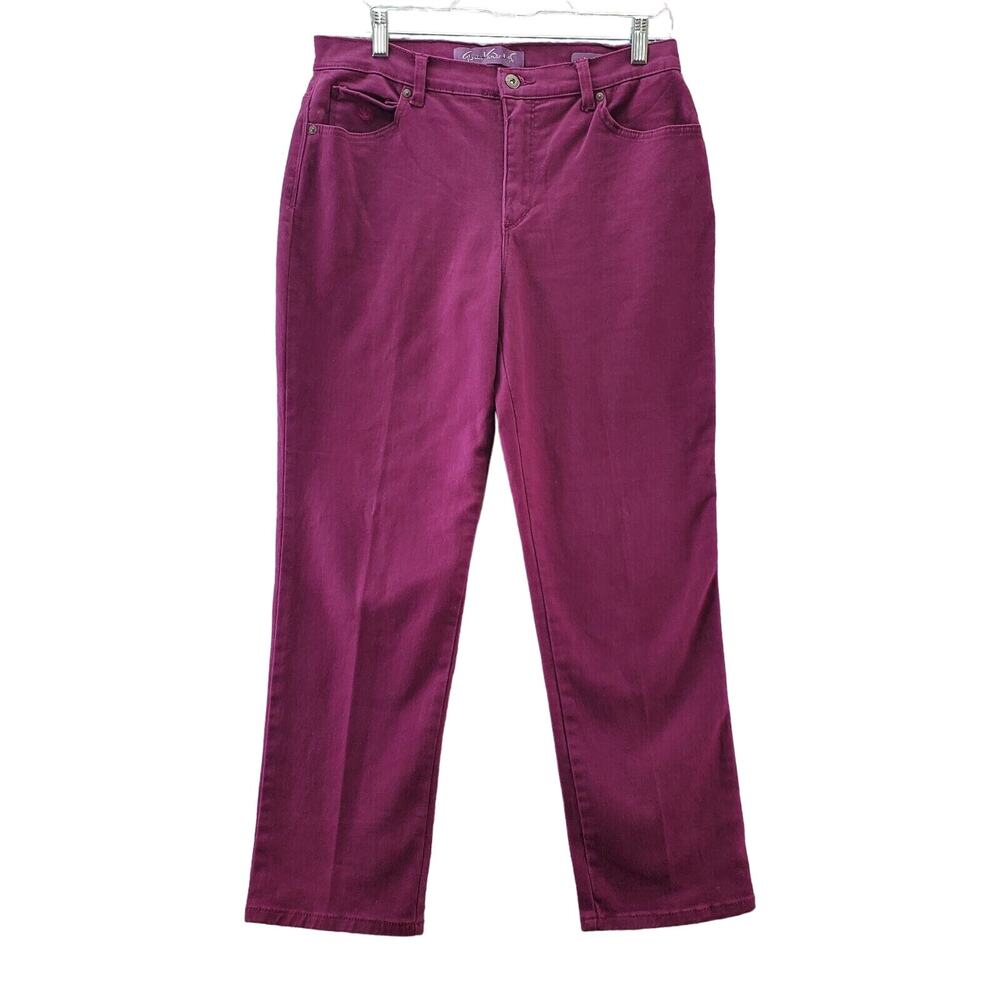 Gloria Vanderbilt Womens Size 10 Short Petite Jeans Pants Purple Amanda Stretch
